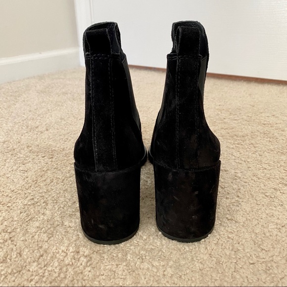 Pedro Garcia Waldo Chelsea Suede Bootie in Black - Picture 4 of 12